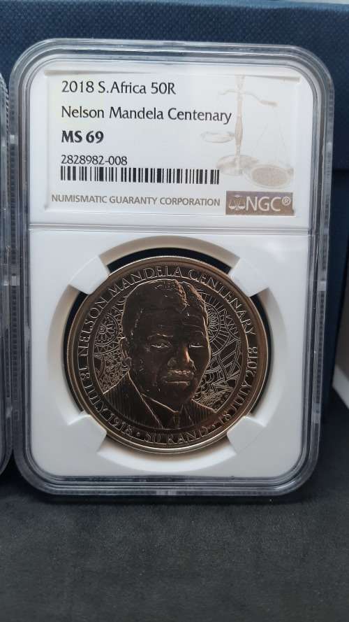 2018 SOUTH AFRICA PROOF R5 - NELSON MANDELA CENTENARY- NGC GRADED PF69UC Set